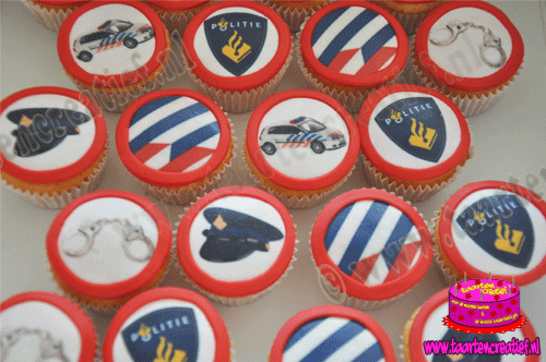politie-cupcakes