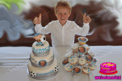communietaart-met-cupcakes