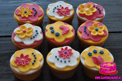 bloemen-cupcakes