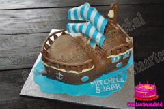 3D-piratenboot-taart